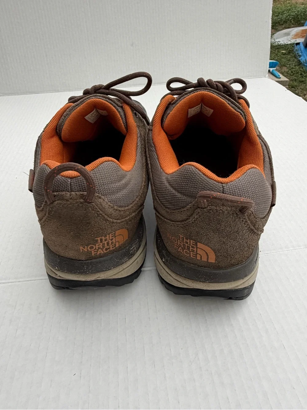 The North Face Men's Brown and Orange Outdoor Trail Shoes